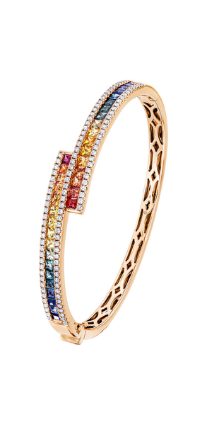 Brogle Selection sapphire bangle Rainbow Brogle Selection sapphire bangle Rainbow