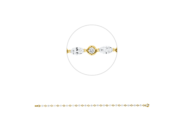 Brogle Selection Bicolor Diamantarmband Brogle Selection Bicolor Diamantarmband