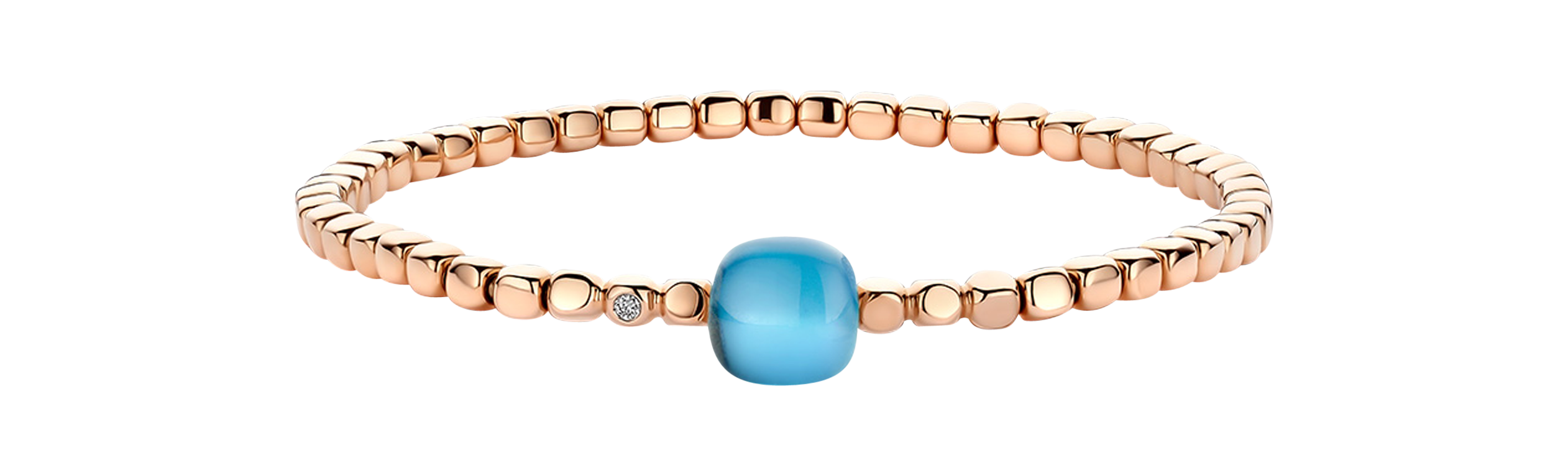 Bigli Mini Sweety Blue Topaz Flexible Bracelet Bigli Mini Sweety Blue Topaz Flexible Bracelet