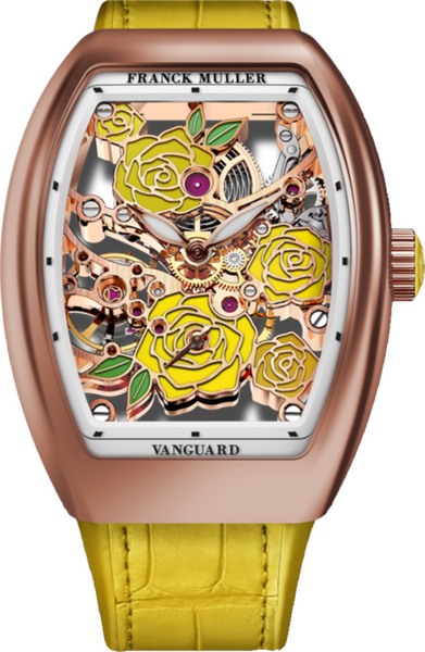 Franck Muller Vanguard Rose Skeleton 42.3 x 32mm