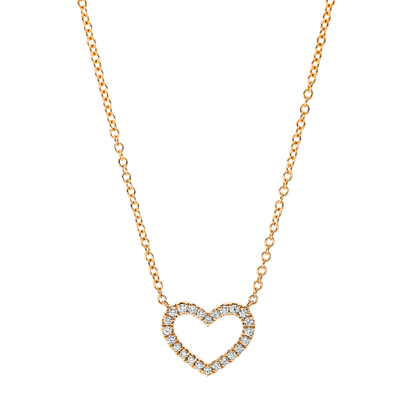 Brogle Classic gold chain with heart pendant Brogle Classic gold chain with heart pendant