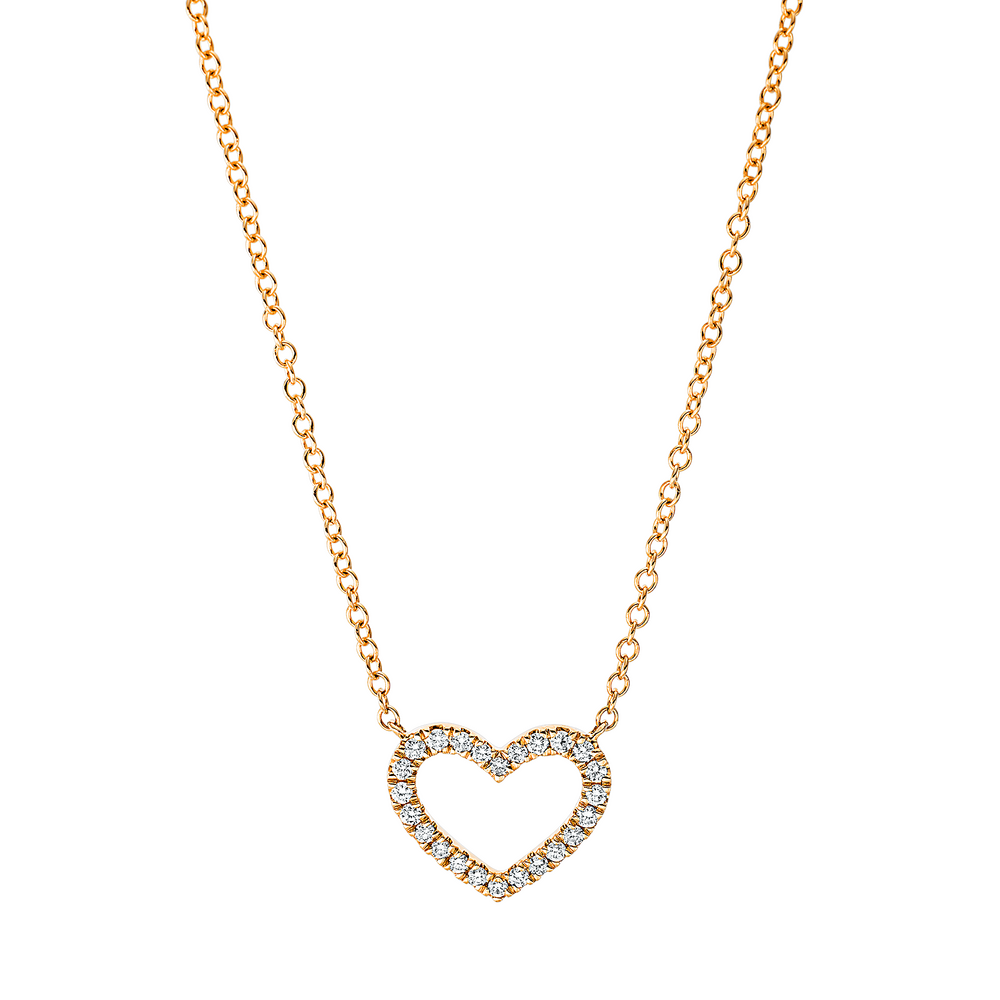 Brogle Classic gold chain with heart pendant Brogle Classic gold chain with heart pendant