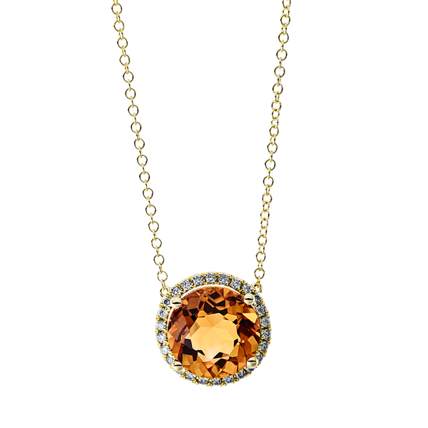 Brogle Selection Felicity necklace with citrine pendant