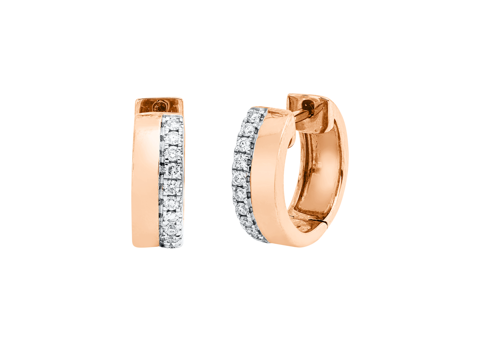 Brogle Classic Bicolor Diamantcreolen Brogle Classic Bicolor Diamantcreolen