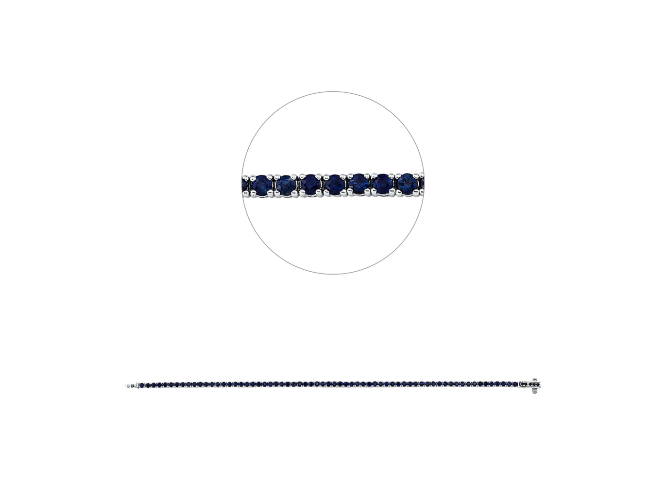 Brogle Classic Saphirarmband