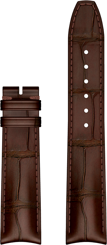 Baume &amp; Mercier red-brown alligator leather strap 21mm