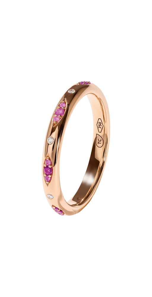 Tamara Comolli Gypsy Band Blush Pavé Ring Tamara Comolli Gypsy Band Blush Pavé Ring