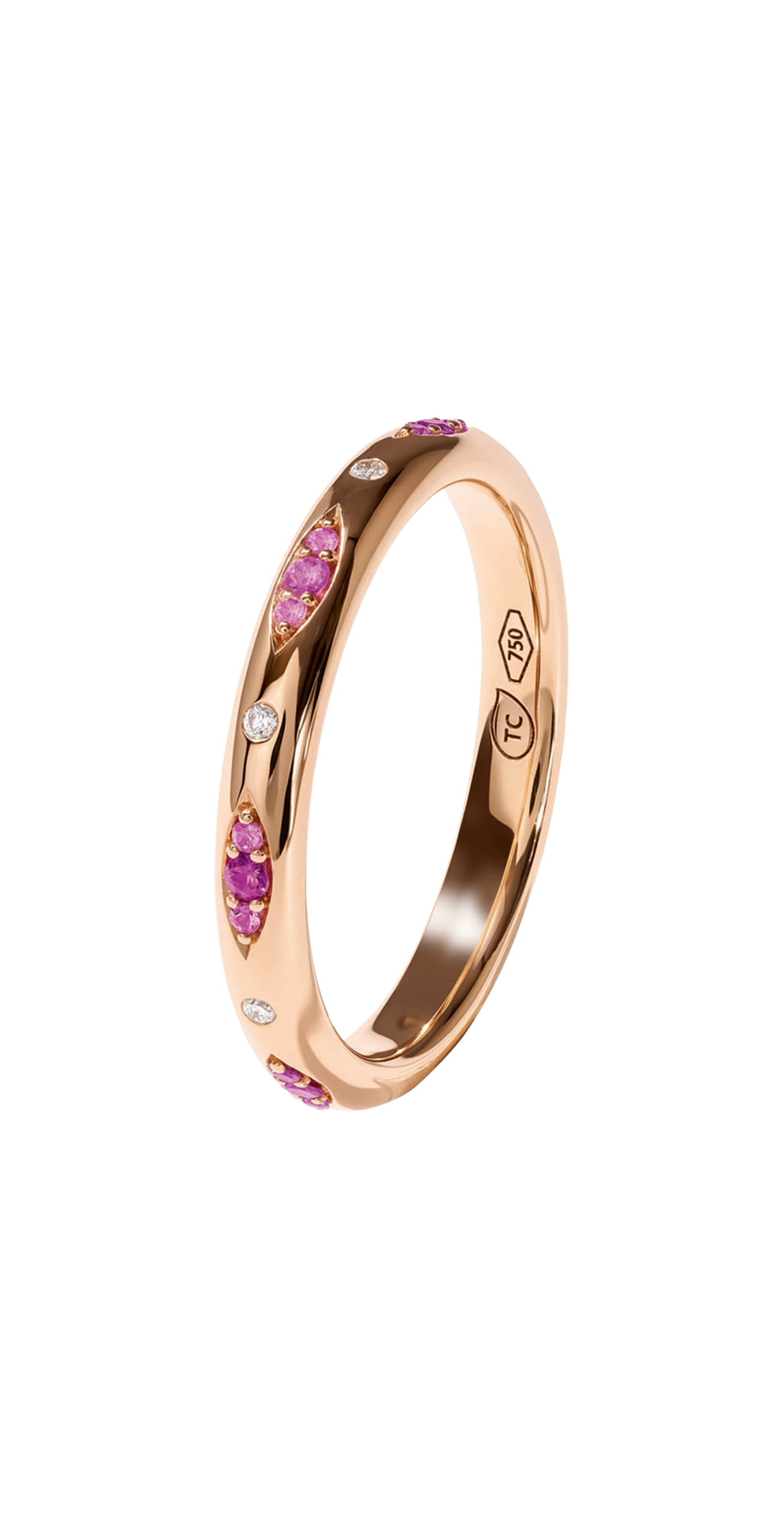 Tamara Comolli Gypsy Band Blush Pavé Ring Tamara Comolli Gypsy Band Blush Pavé Ring