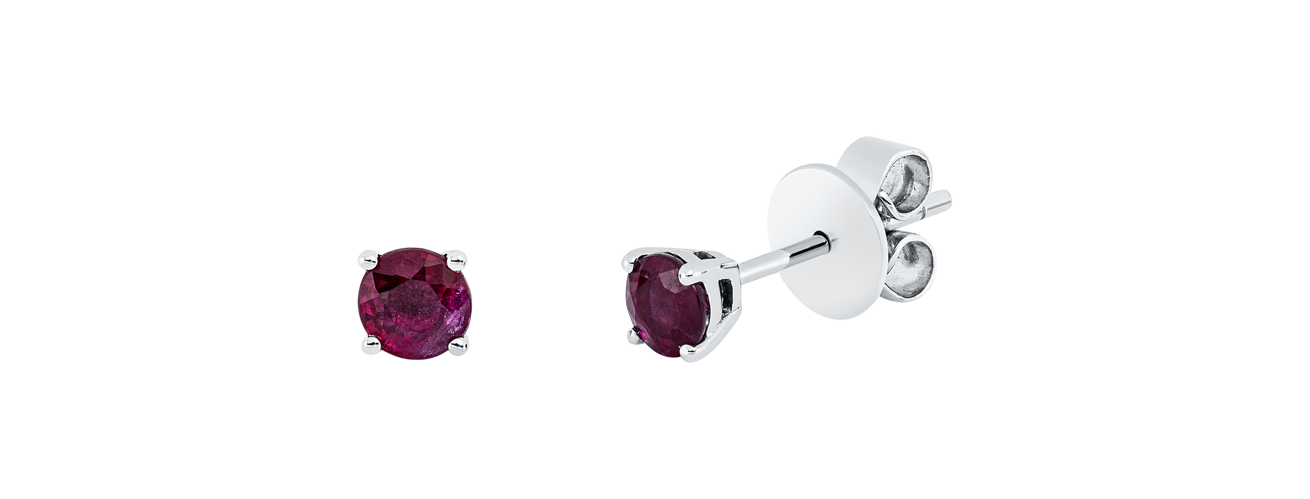 Brogle Classic ruby stud earrings