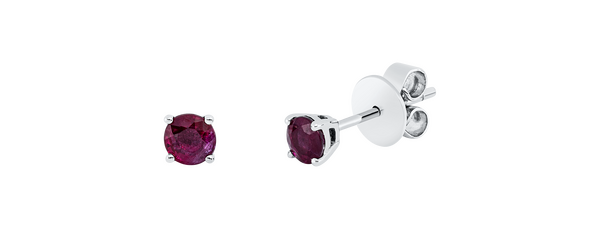 Brogle Classic Rubinohrstecker