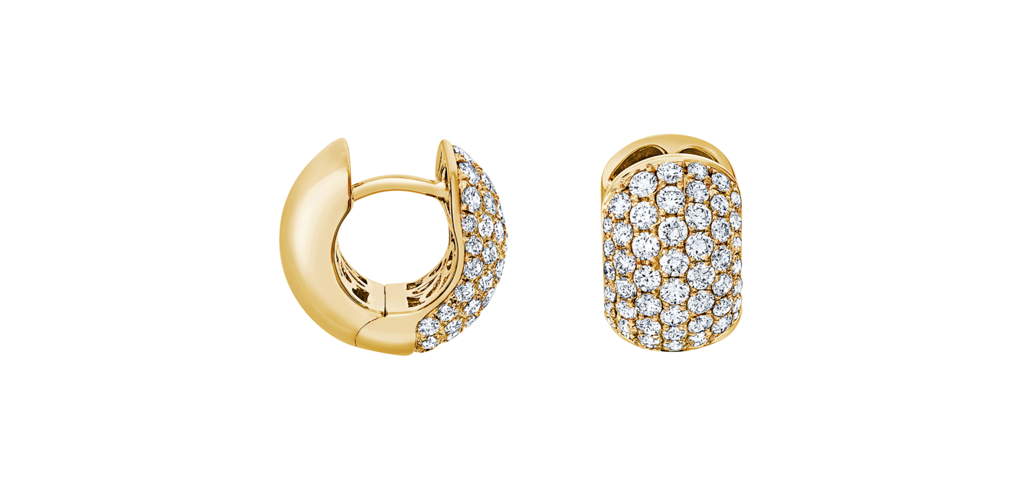 Brogle Selection diamond hoop earrings Brogle Selection diamond hoop earrings