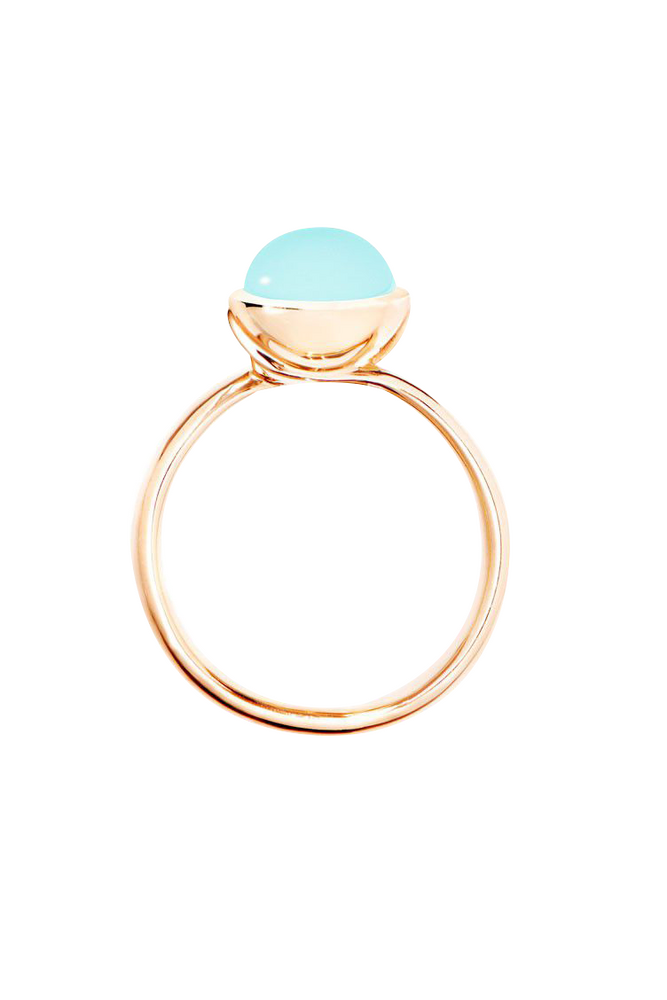 Tamara Comolli Bouton Aqua Chalcedony Ring