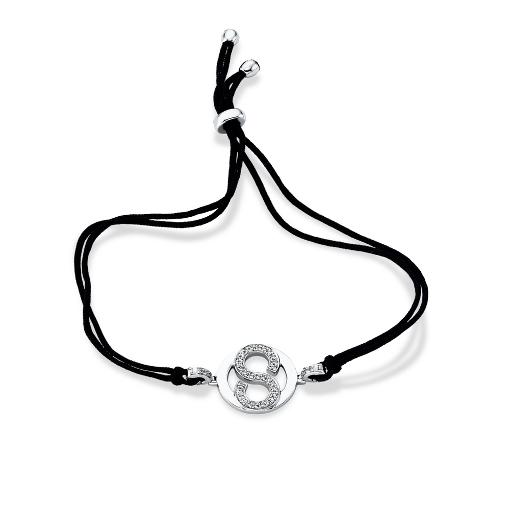 Brogle Selection Icon Textilarmband mit Brillantanhänger Brogle Selection Icon Textilarmband mit Brillantanhänger