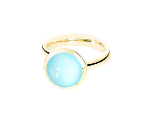 Tamara Comolli Bouton Aqua Chalcedony Ring
