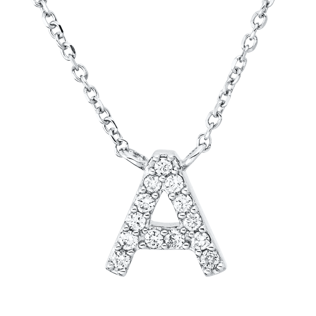 Brogle Classic Kette mit Diamantbuchstaben A