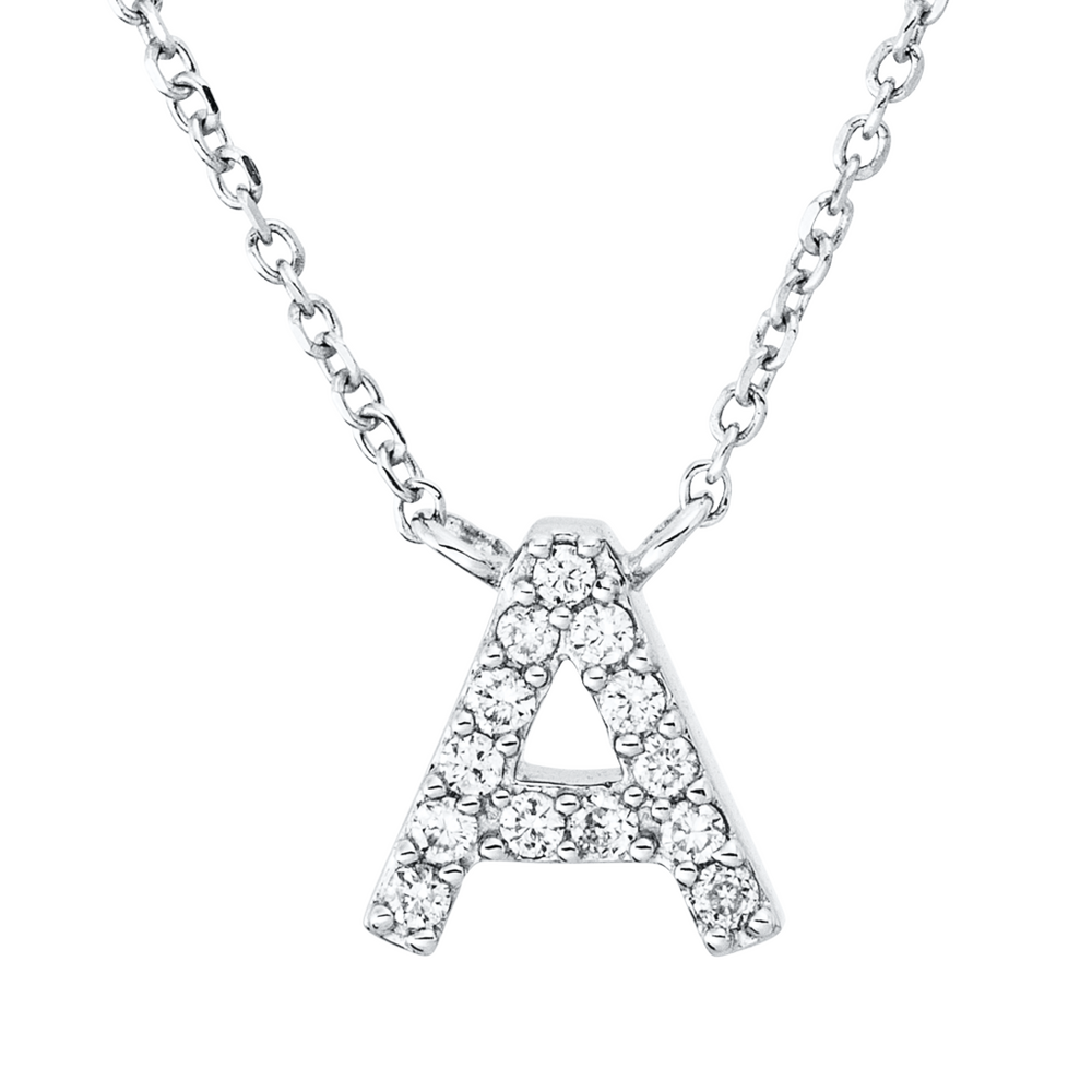 Brogle Classic Kette mit Diamantbuchstaben A