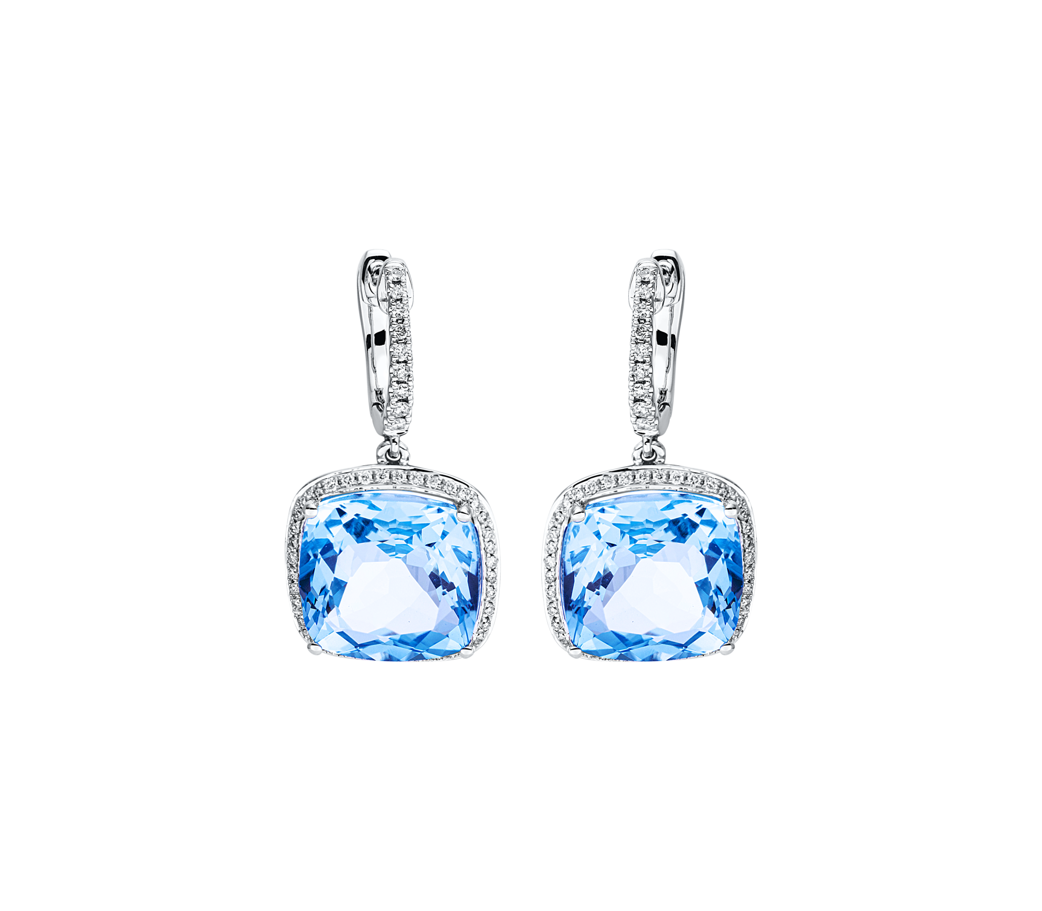 Brogle Classic Sky topaz earrings Brogle Classic Sky topaz earrings