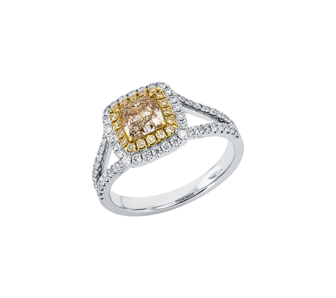 Brogle Selection Bicolor diamond ring