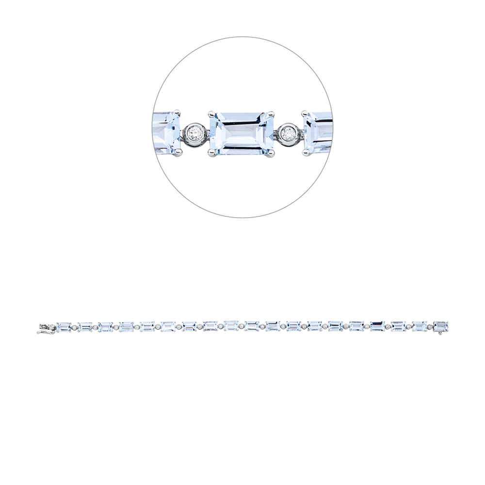 Brogle Classic aquamarine bracelet