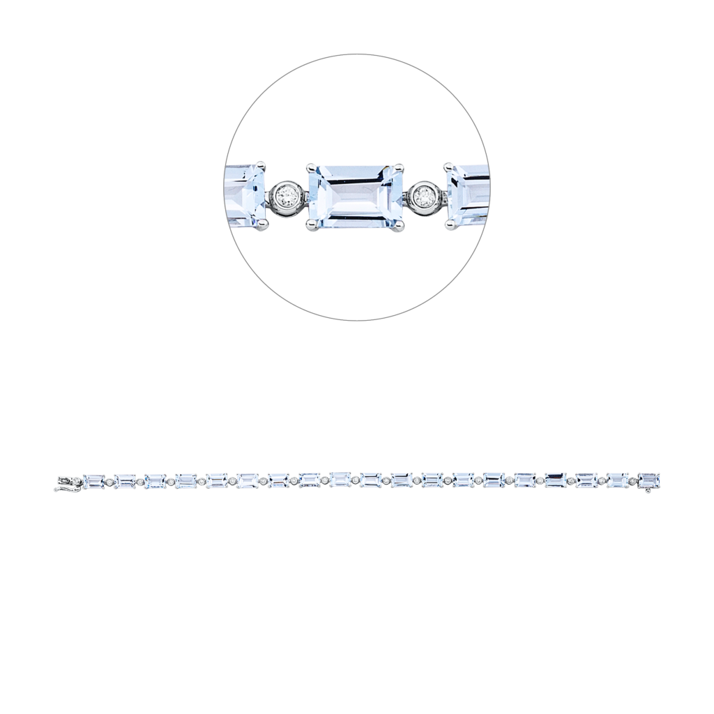 Brogle Classic aquamarine bracelet Brogle Classic aquamarine bracelet