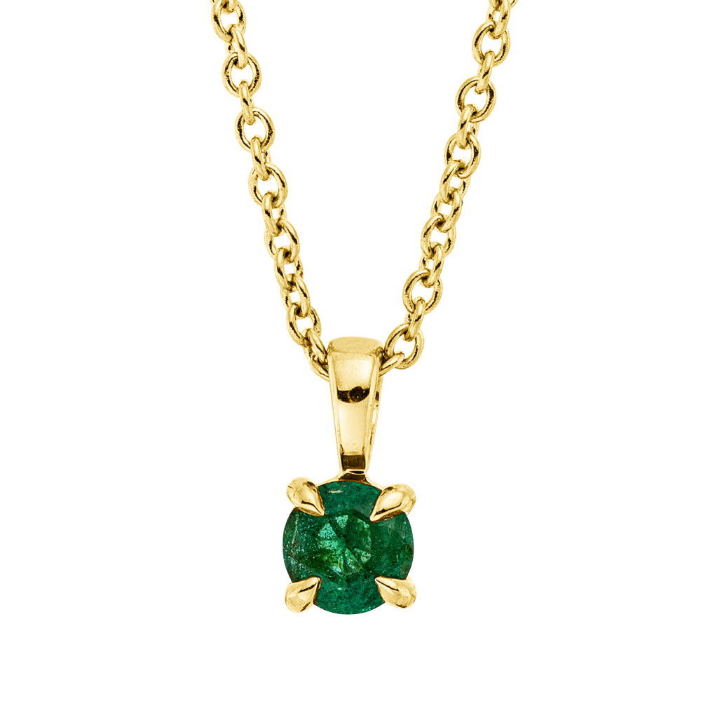 Brogle Classic necklace with emerald pendant