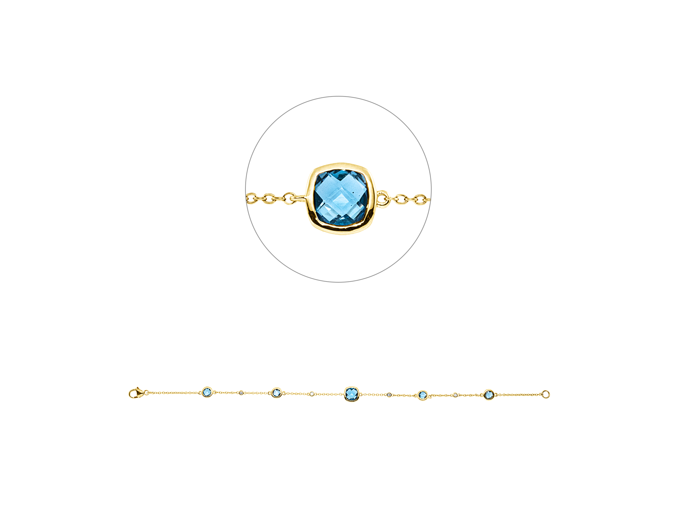 Brogle Classic Topasarmband