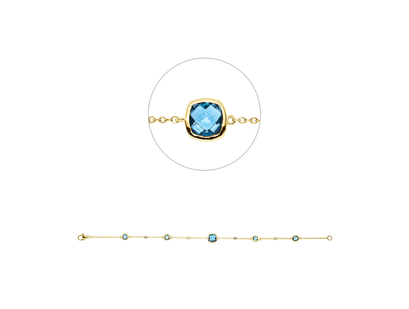 Brogle Classic Topasarmband