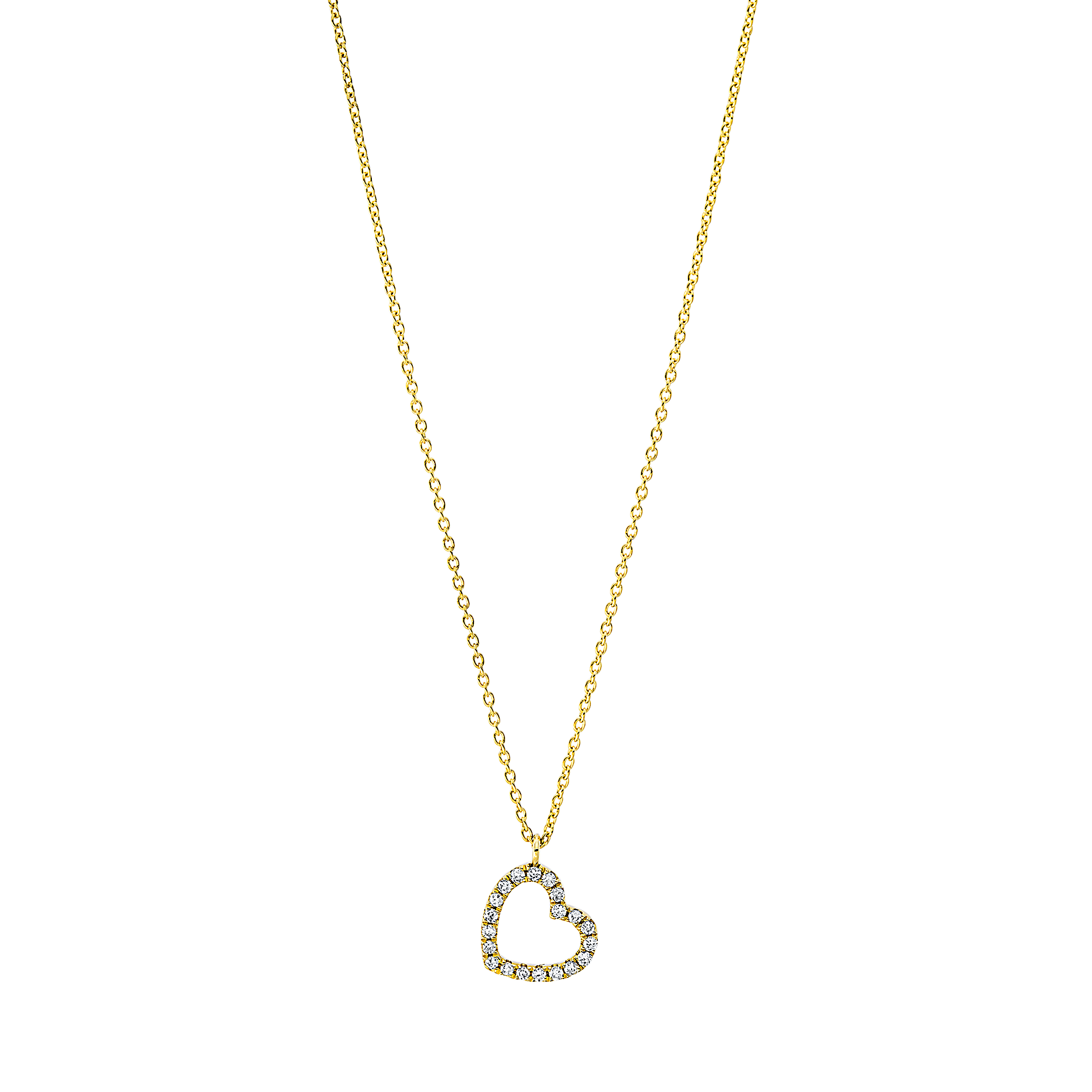 Brogle Classic necklace with diamond heart