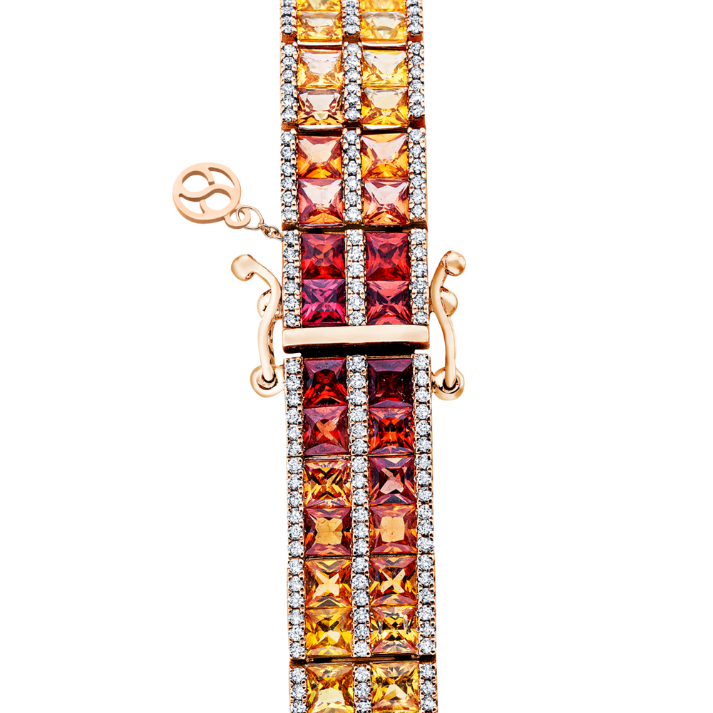 Brogle Selection sapphire bracelet Rainbow
