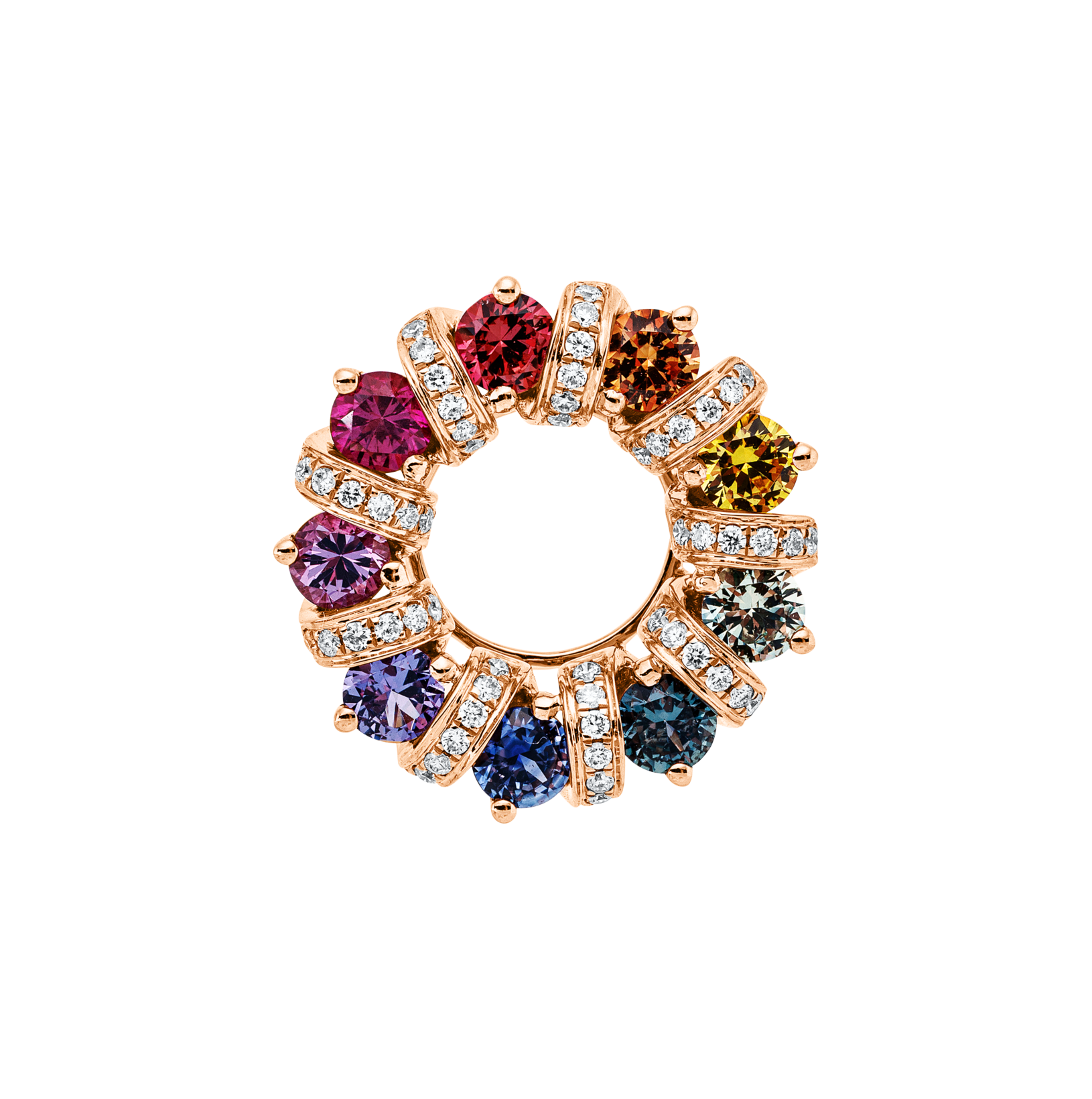 Brogle Classic Sapphire Pendant Rainbow Brogle Classic Sapphire Pendant Rainbow