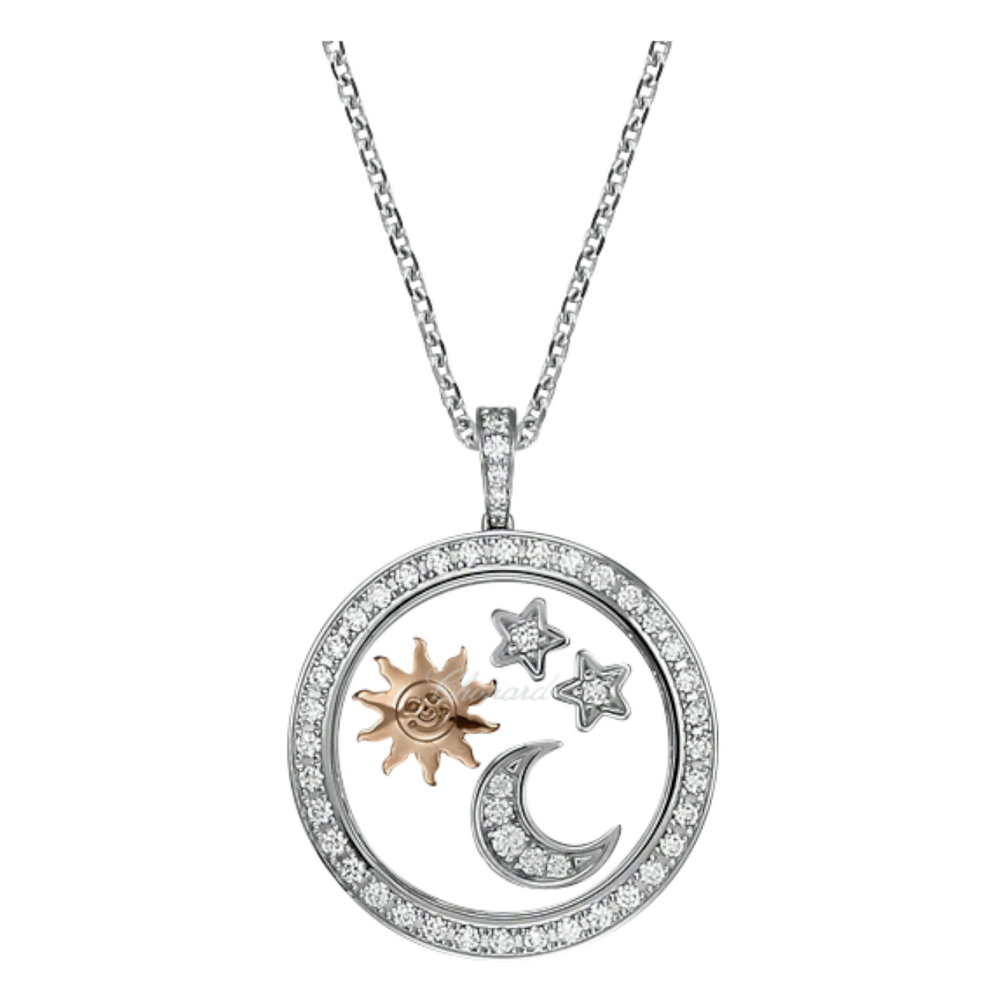 Chopard Sun, Moon and Stars Necklace with Pendant