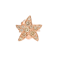 Dodo starfish diamond stud earrings, single piece