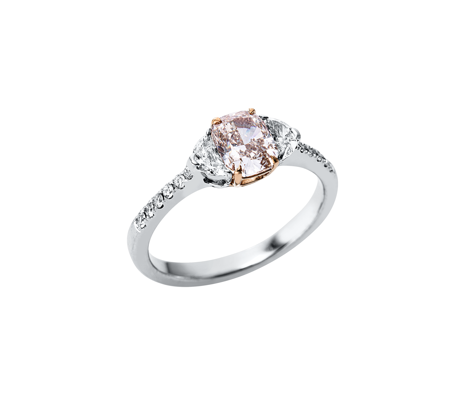 Brogle bicolor solitaire ring Brogle bicolor solitaire ring
