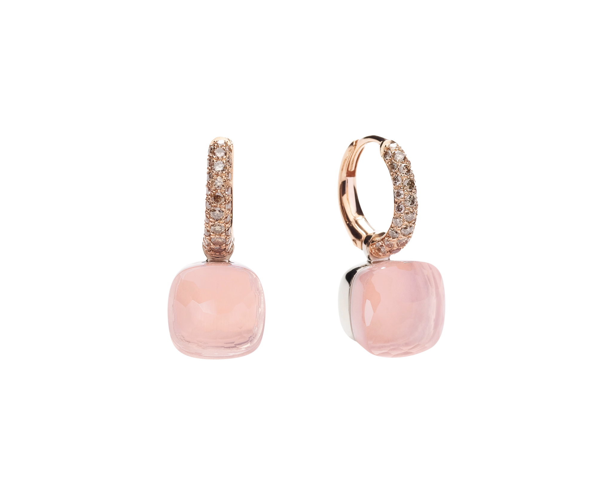 Pomellato Nudo rose quartz earrings Pomellato Nudo rose quartz earrings