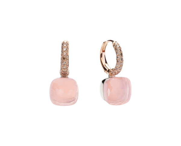 Pomellato Nudo rose quartz earrings Pomellato Nudo rose quartz earrings