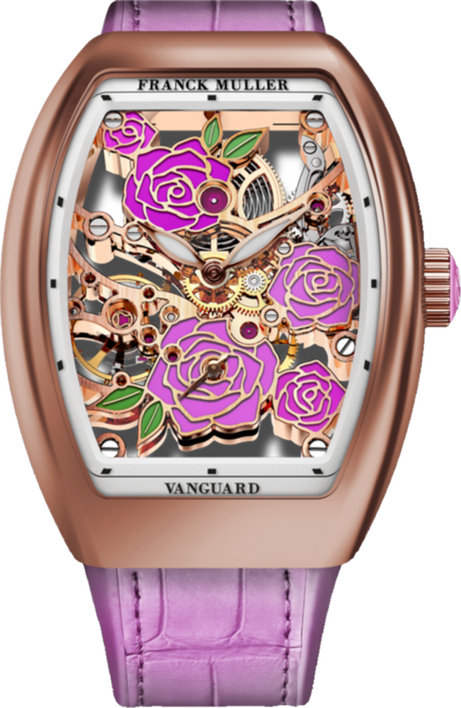 Franck Muller Vanguard Rose Skeleton 42.3 x 32mm