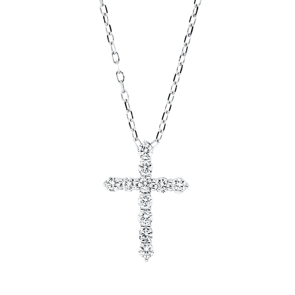 Brogle Classic Kette mit Diamantkreuz