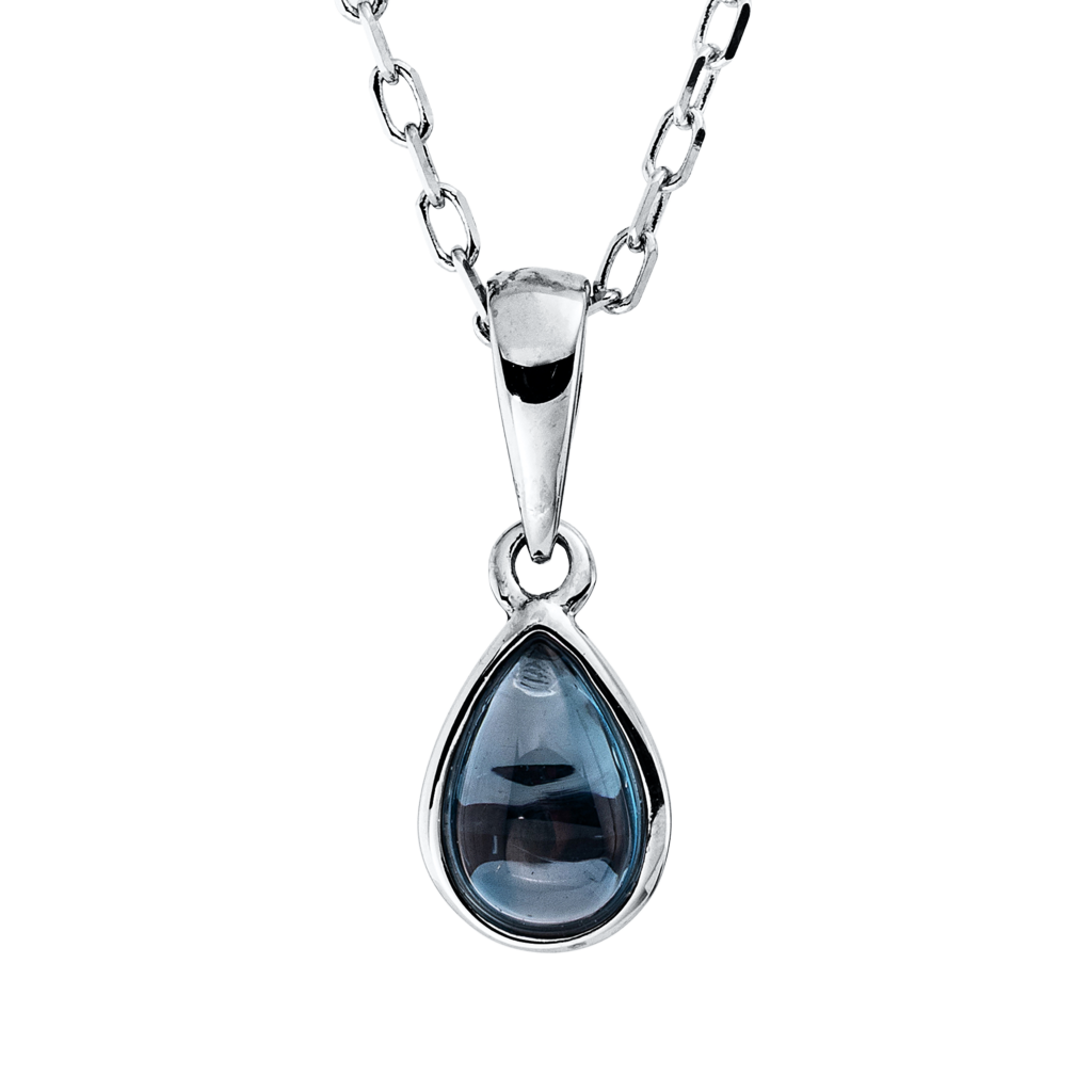 Brogle Classic necklace with London topaz pendant Brogle Classic necklace with London topaz pendant