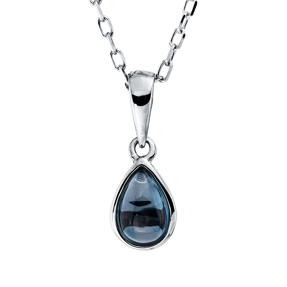 Brogle Classic necklace with London topaz pendant Brogle Classic necklace with London topaz pendant