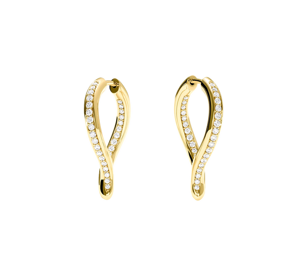 Tamara Comolli Signature Hoop Twisted Drop Earrings Tamara Comolli Signature Hoop Twisted Drop Earrings
