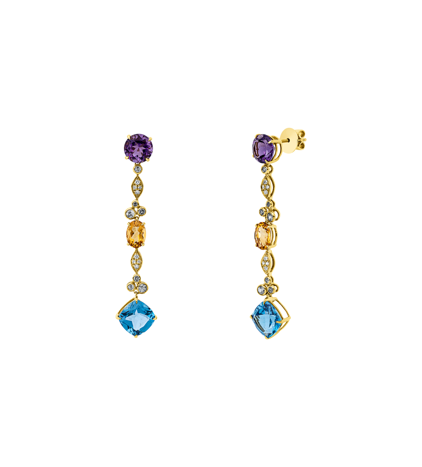 Brogle Classic colored stone earrings Brogle Classic colored stone earrings