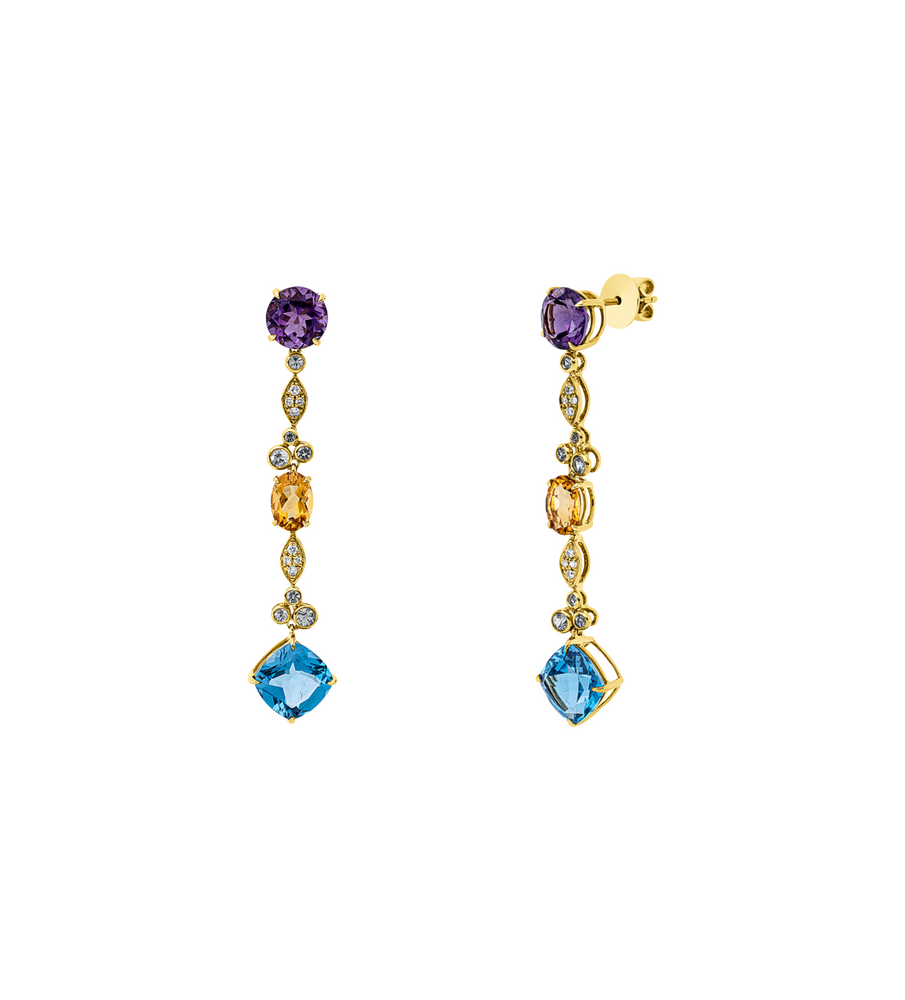 Brogle Classic colored stone earrings Brogle Classic colored stone earrings