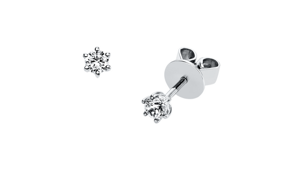 Brogle solitaire ear stud Marie up to 0.5 carat