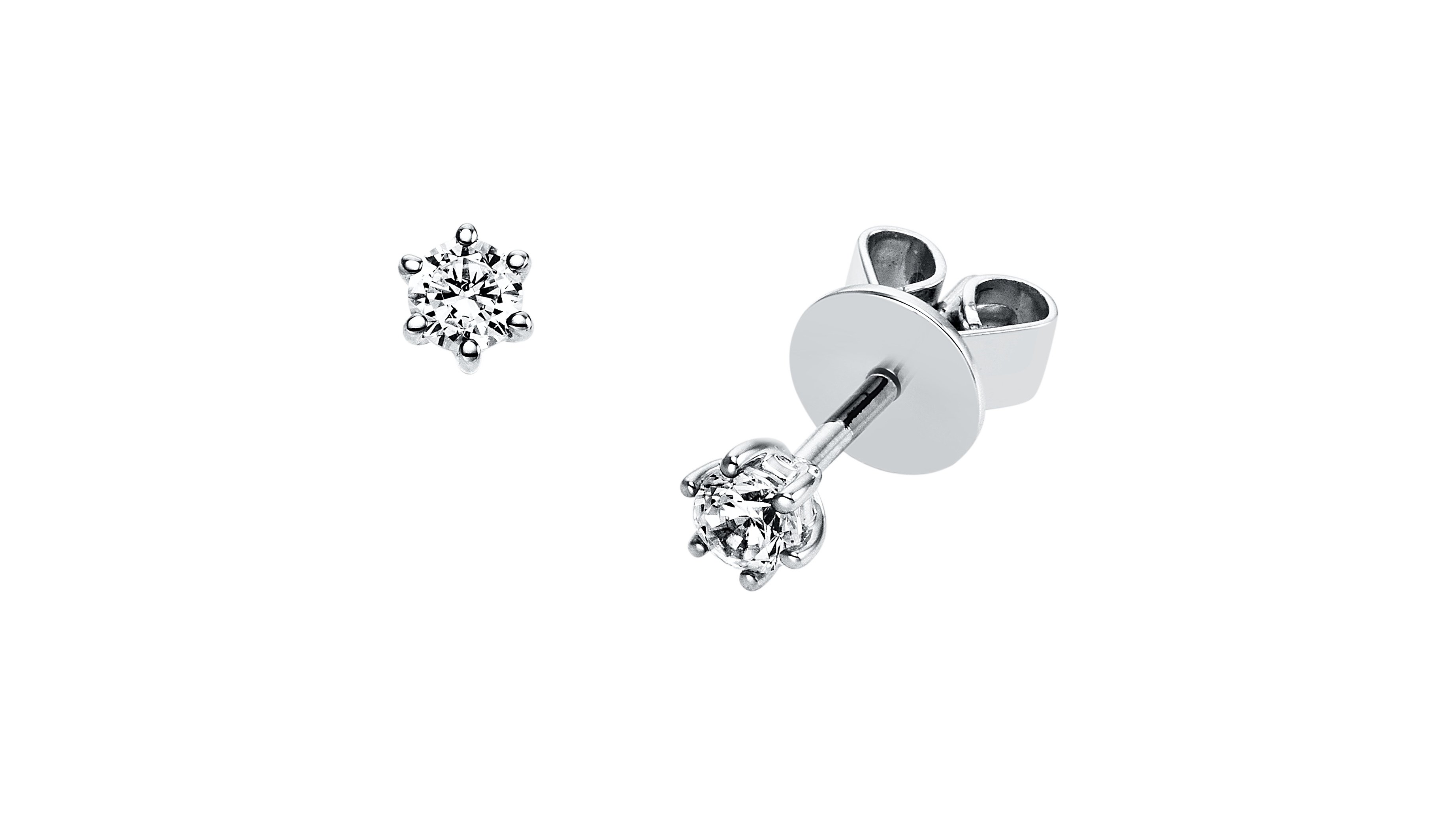Brogle solitaire ear stud Marie up to 0.5 carat Brogle solitaire ear stud Marie up to 0.5 carat