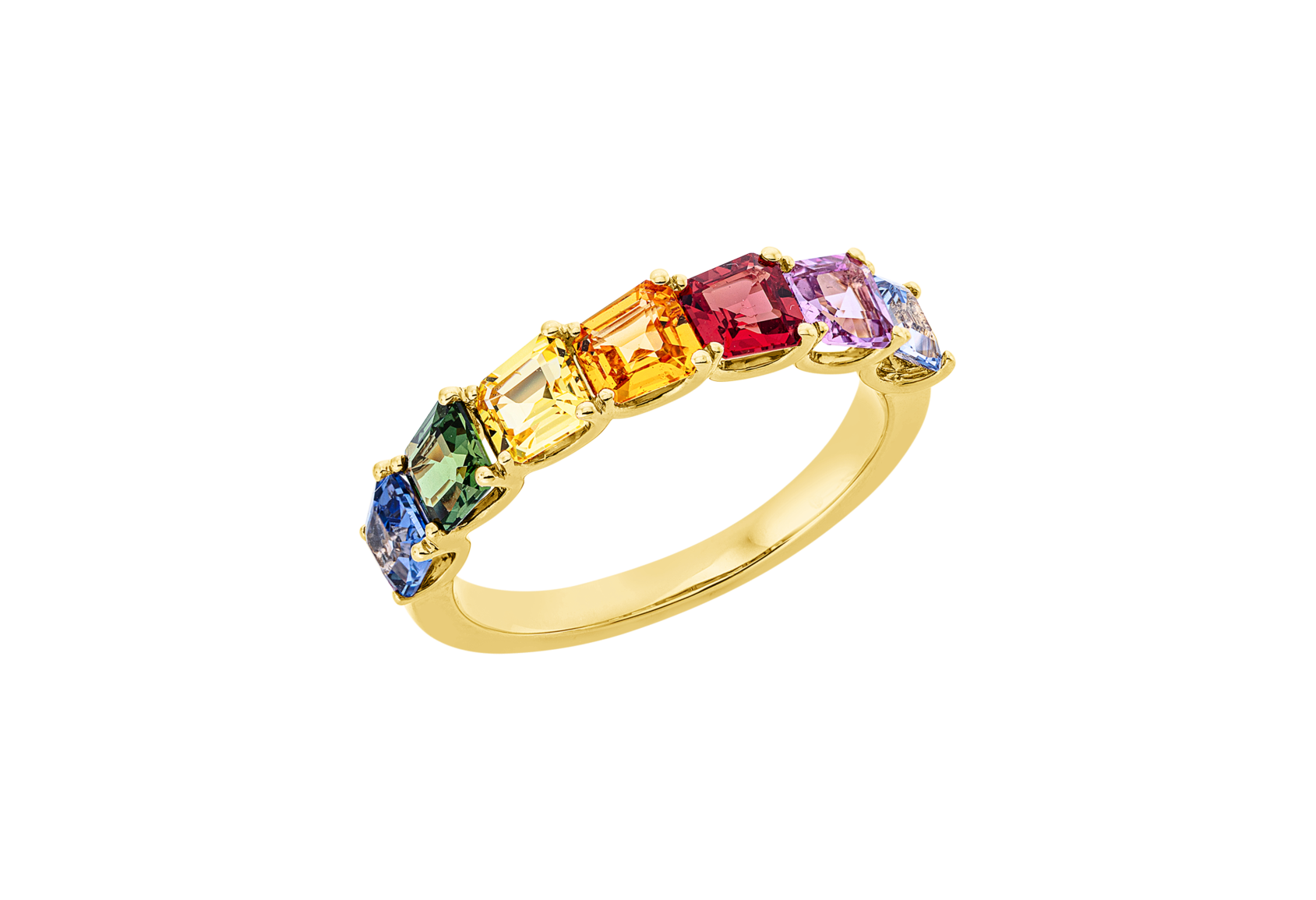 Brogle Classic Sapphire Ring Rainbow