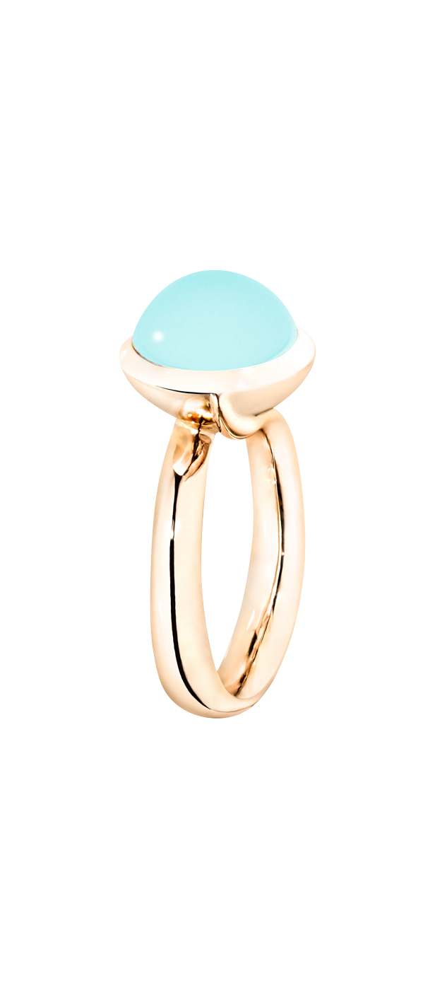 Tamara Comolli Bouton Aqua Chalcedony Ring Tamara Comolli Bouton Aqua Chalcedony Ring