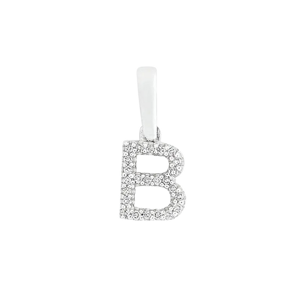 Brogle Classic letter pendant B with diamonds Brogle Classic letter pendant B with diamonds