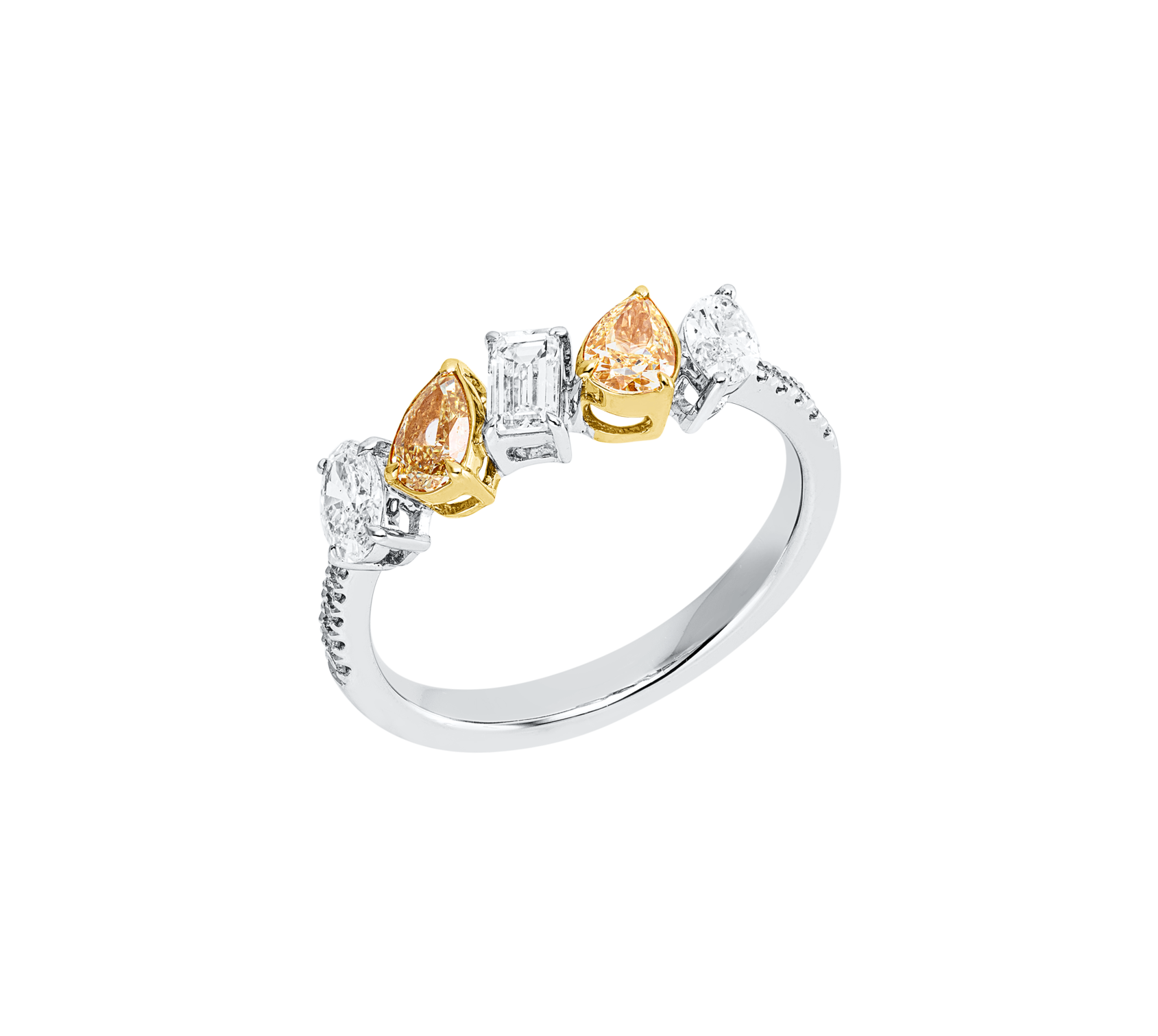 Brogle Selection Bicolor diamond ring