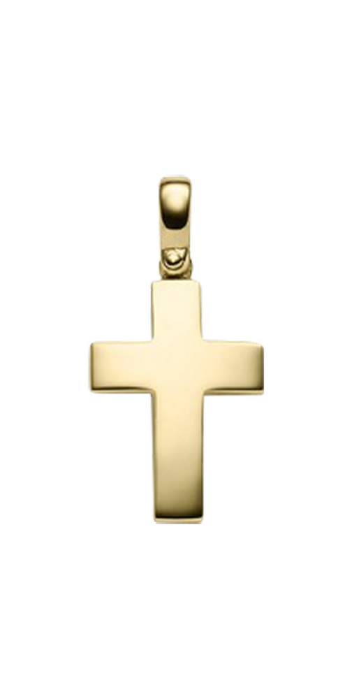 Brogle Classic cross pendant in gold Brogle Classic cross pendant in gold
