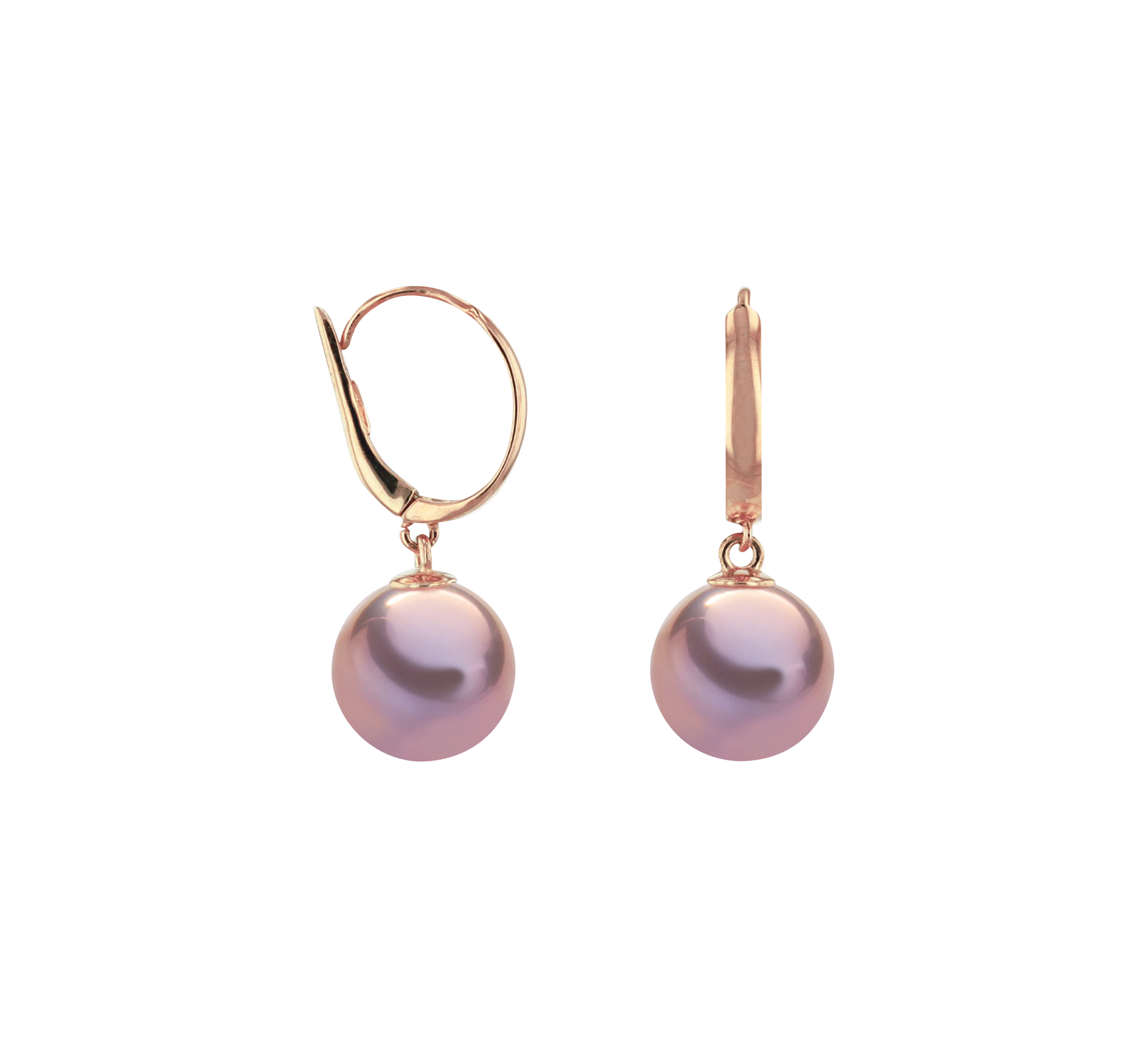Brogle Classic freshwater pearl hoop earrings Brogle Classic freshwater pearl hoop earrings